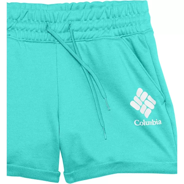 Columbia Girls Trek French Terry ShortBright Aqua