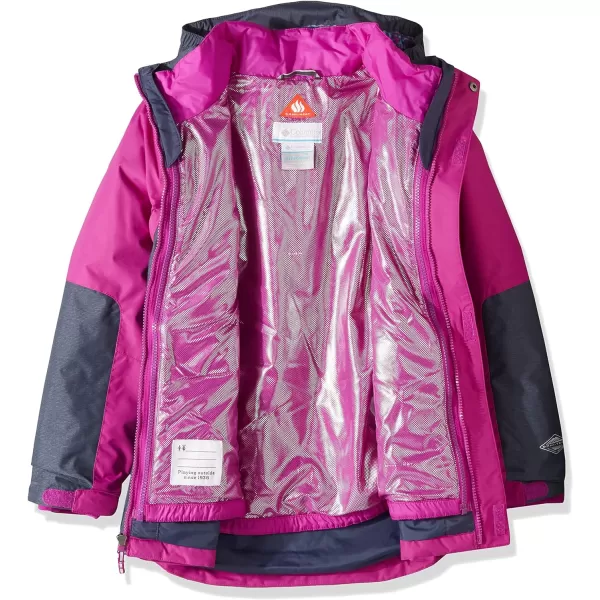 Columbia Girls Whirlibird Ii Interchange JacketBright PlumNocturnal