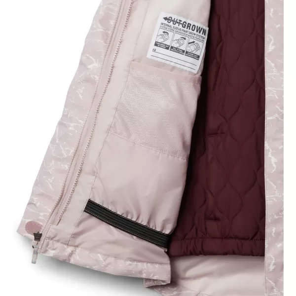 Columbia Girls Whirlibird Ii Interchange JacketMineral Pink Crackle PrintMineral Pink