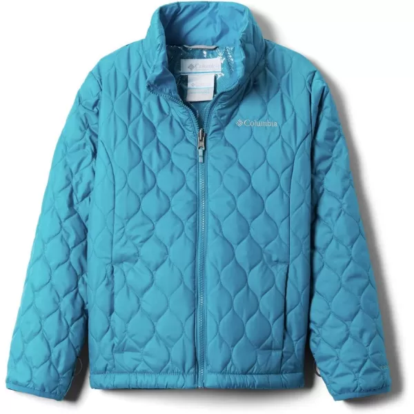 Columbia Girls Whirlibird Ii Interchange JacketSpruce Crackle PrintFjord Blue