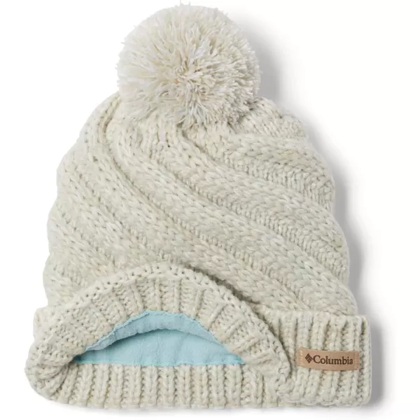 Columbia Girls Youth Bundle Up BeanieAqua Haze  White  Dark Stone