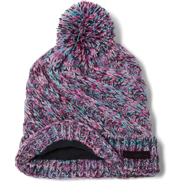 Columbia Girls Youth Bundle Up BeanieBlack  Pink Ice  Pink Orchid