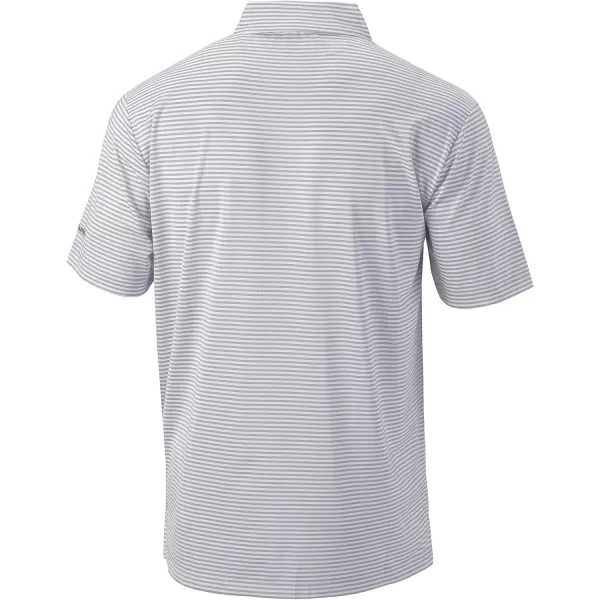 Columbia Golf Mens OmniWick Club Invite PoloCool Grey