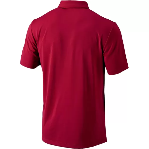 Columbia Golf Mens OmniWick Drive PoloGarnet