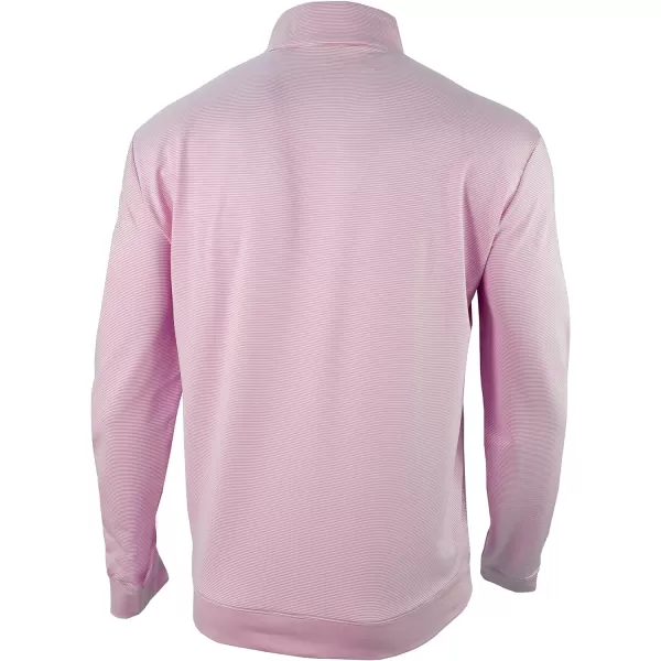 Columbia Golf Mens OmniWick Even Lie Mens 14 Zip PulloverPink Dawn