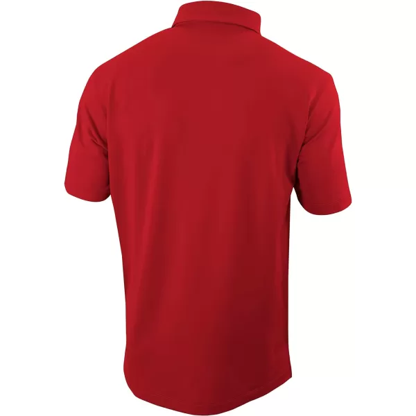 Columbia Golf Mens OmniWick Even Lie PoloIntense Red