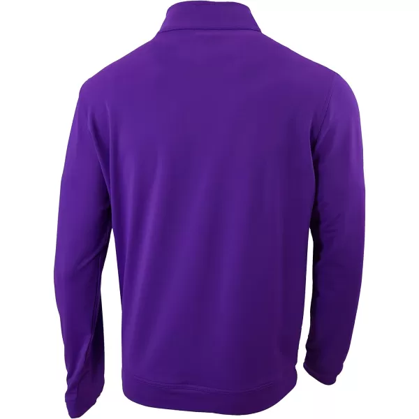 Columbia Golf Mens OmniWick Wickham Hills 14 ZipPurple