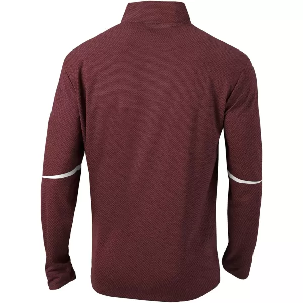 Columbia Golf OmniWick Scorecard 14 Zip Long Sleeve PulloverDeep Maroon