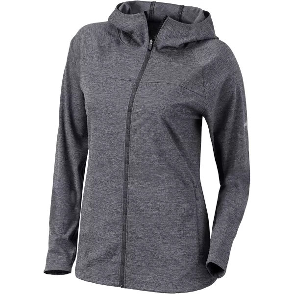 Columbia Golf Womens OmniWick Half Shot Full Zip with Attached HoodBlack