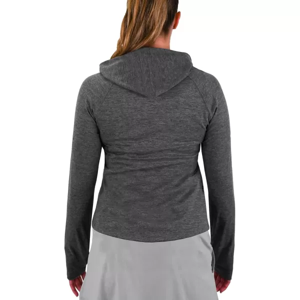 Columbia Golf Womens OmniWick Half Shot Full Zip with Attached HoodBlack