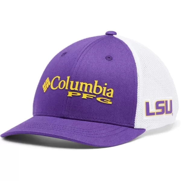 Columbia Kids CLG Youth PFG Mesh Snap Back Ball CapLsu  Vivid Purple