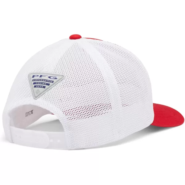 Columbia Kids CLG Youth PFG Mesh Snap Back Ball CapNeb  Bright Red