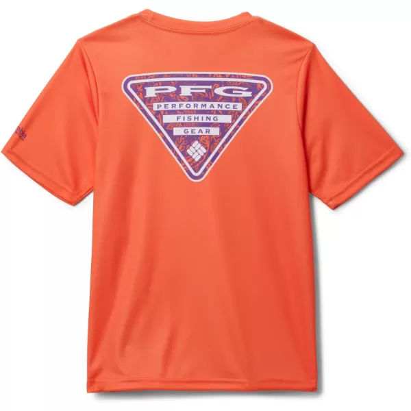 Columbia Kids Collegiate Terminal Tackle Short Sleeve ShirtCle  Spark Orange