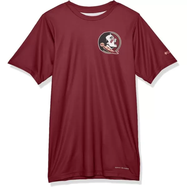 Columbia Kids Collegiate Terminal Tackle Short Sleeve ShirtFsu  Cabernet