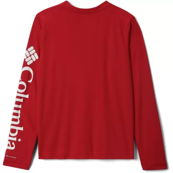 Columbia Kids Collegiate Youth Terminal Tackle LS ShirtRed white