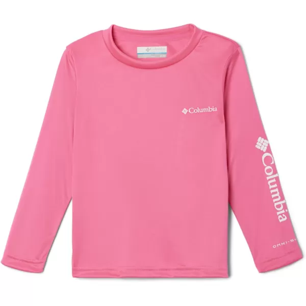 Columbia Kids Fork Stream Long Sleeve ShirtWild Geranium