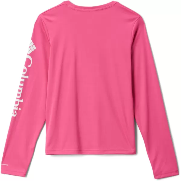 Columbia Kids Fork Stream Long Sleeve ShirtWild Geranium