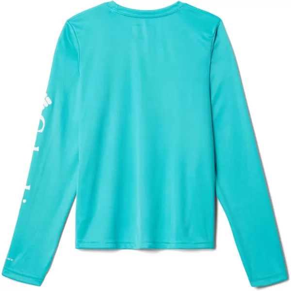 Columbia Kids Fork StreamnbspLong Sleeve ShirtBright Aqua