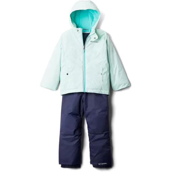 Columbia Kids Frosty Slope SetToddler Girls Sea Ice Chevron PrintDolphin