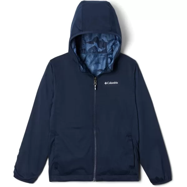 Columbia Kids Pixel Grabber Reversible JacketCollegiate Navy Coastline