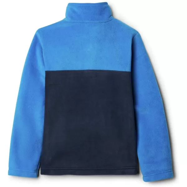 Columbia Kids Steens MTN 14 Snap Fleece PullOverCollegiate NavySuper Blue