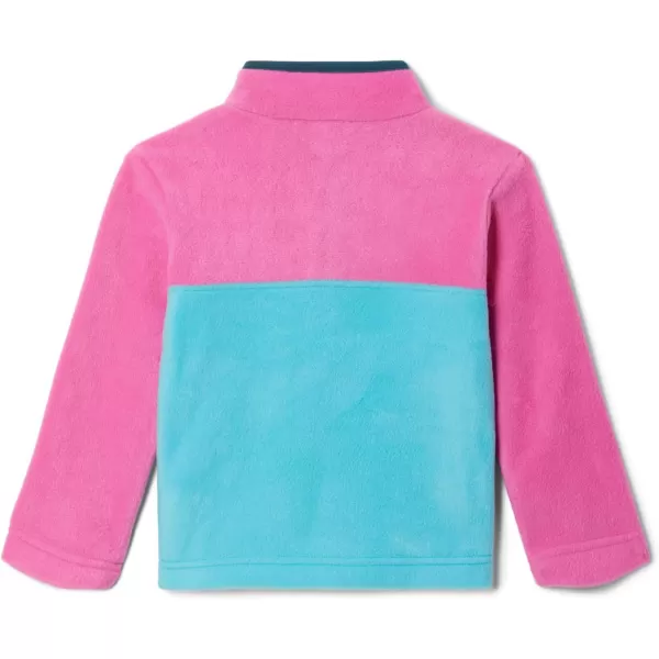 Columbia Kids Steens MTN 14 Snap Fleece PullOverGeyser  Pink Ice