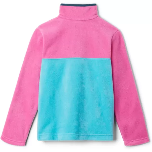 Columbia Kids Steens MTN 14 Snap Fleece PullOverGeyser  Pink Ice