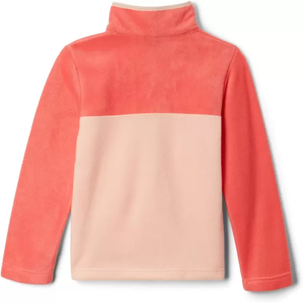 Columbia Kids Steens MTN 14 Snap Fleece PullOverPeach BlossomBlush Pink