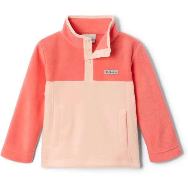 Columbia Kids Steens MTN 14 Snap Fleece PullOverPeach BlossomBlush Pink