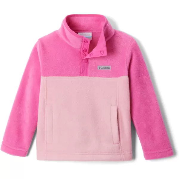 Columbia Kids Steens MTN 14 Snap Fleece PullOverPink Orchid  Pink Ice