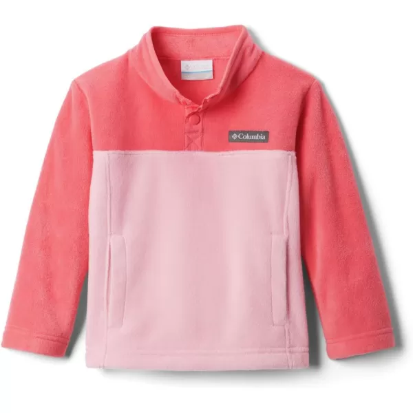 Columbia Kids Steens MTN 14 Snap Fleece PullOverPink OrchidBright Geranium