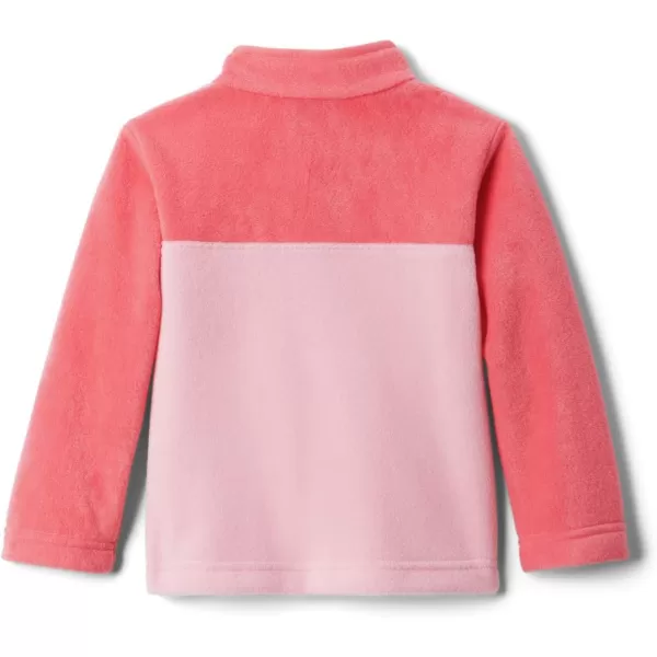 Columbia Kids Steens MTN 14 Snap Fleece PullOverPink OrchidBright Geranium