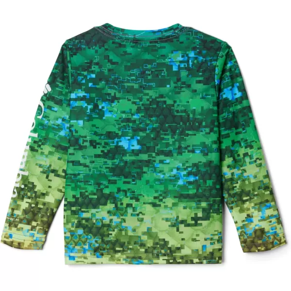 Columbia Kids Super Terminal Tackle Long SleeveDorado Digi Camo Fade