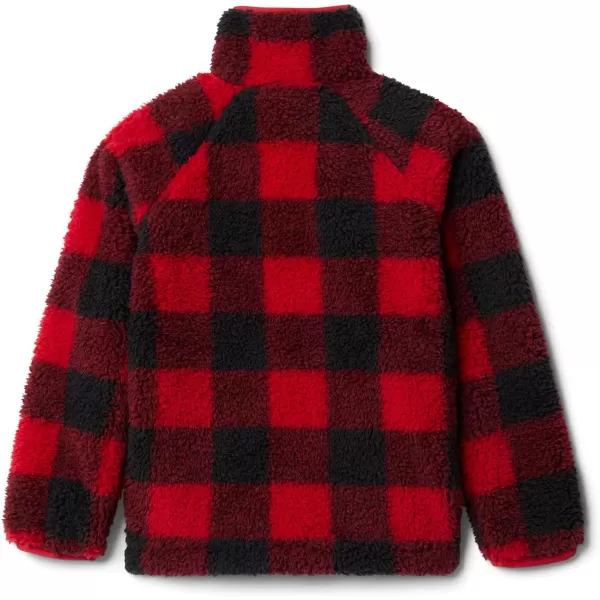 Columbia Kids Winter Pass Printed Sherpa Full ZipMountain Red Check Print