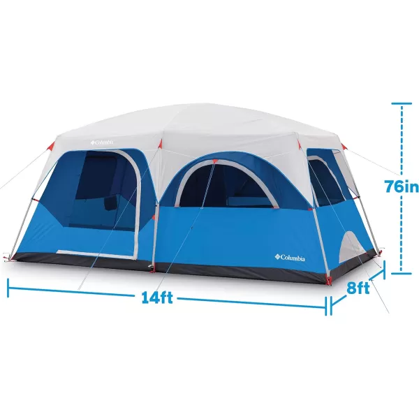 Columbia Mammoth Creek 6 Person  8 Person  10 Person Cabin Tents8 Person