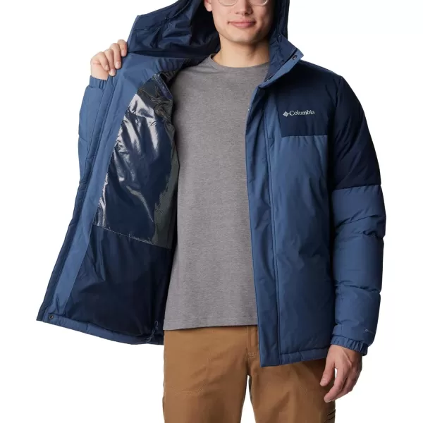 Columbia Mens Aldercrest Down Hooded JacketDark Mountain  Collegiate Navy