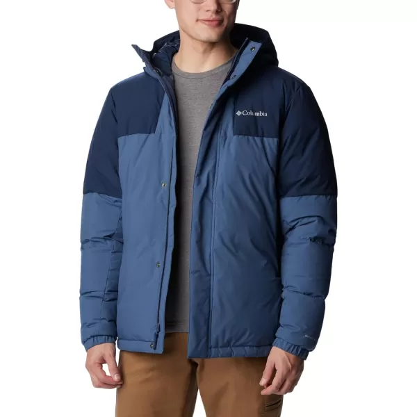 Columbia Mens Aldercrest Down Hooded JacketDark Mountain  Collegiate Navy