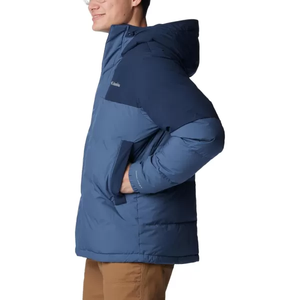 Columbia Mens Aldercrest Down Hooded JacketDark Mountain  Collegiate Navy