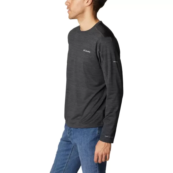 Columbia Mens Alpine Chill Zero Long SleeveBlack Heather