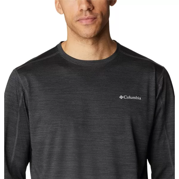 Columbia Mens Alpine Chill Zero Long SleeveBlack Heather