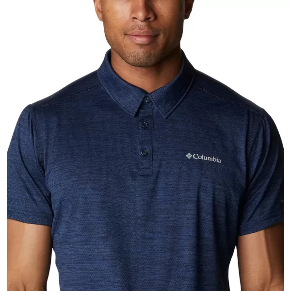 Columbia Mens Alpine Chill Zero PoloCollegiate Navy Heather