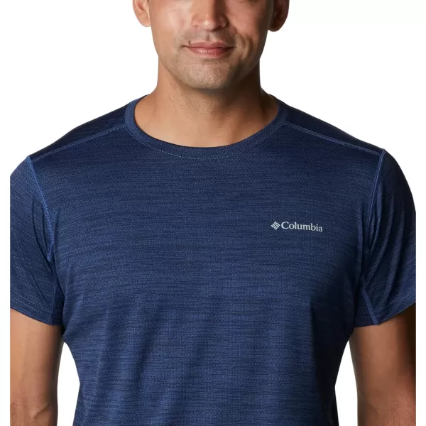 Columbia Mens Alpine Chill Zero Short Sleeve CrewCollegiate Navy Heather