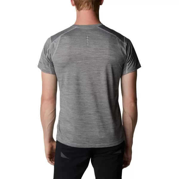 Columbia Mens Alpine Chill Zero Short Sleeve CrewColumbia Grey Heather