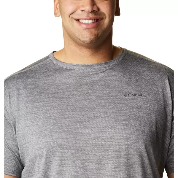 Columbia Mens Alpine Chill Zero Short Sleeve CrewColumbia Grey Heather