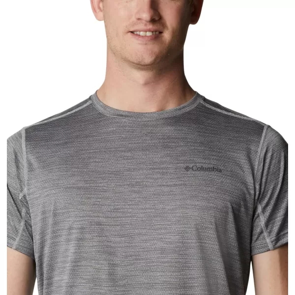 Columbia Mens Alpine Chill Zero Short Sleeve CrewColumbia Grey Heather