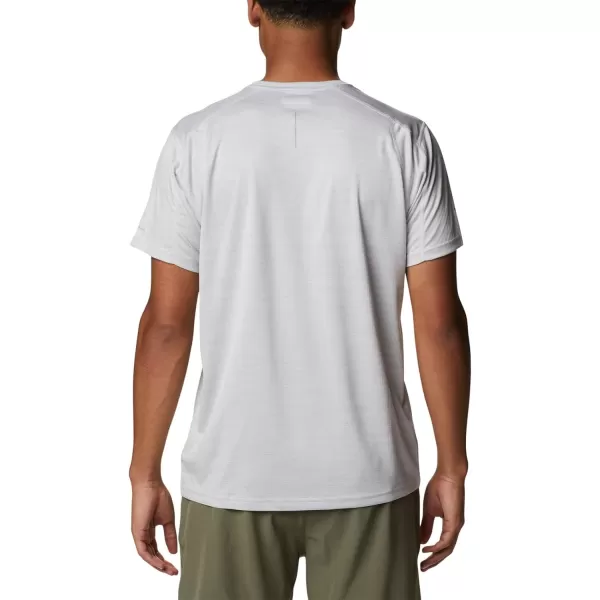 Columbia Mens Alpine Chill Zero Short Sleeve CrewWhite Heather