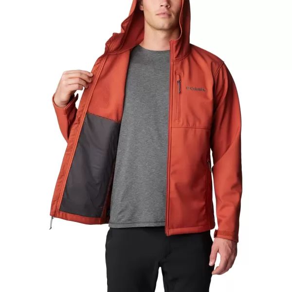 Columbia Mens Ascender Hooded Softshell JacketWarp Red