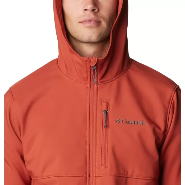 Columbia Mens Ascender Hooded Softshell JacketWarp Red