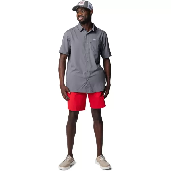 Columbia Mens Backcast Iii Water ShortRed Spark