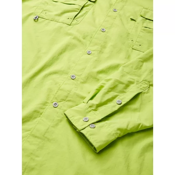 Columbia Mens Bahama II Long Sleeve ShirtGreen Glow